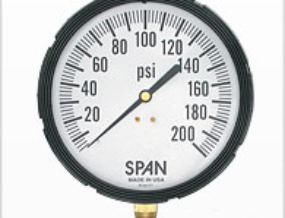 3.5" Span Liquid Filled Pressure Gauge SPAN Instruments